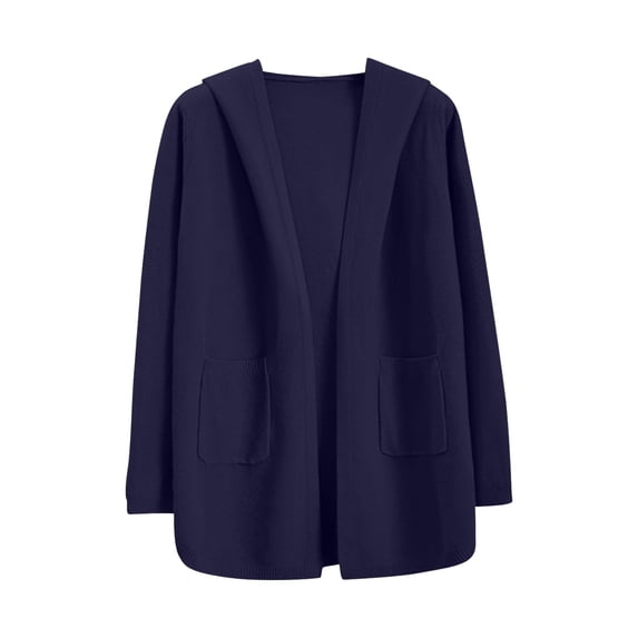 Womens Velvet Knit Sweater Cardigan Polar Soft Fleece Varsity Jackets Dressy Causal Long Sleeve Sweaters Crochet Sweatshirt with Double Pockets