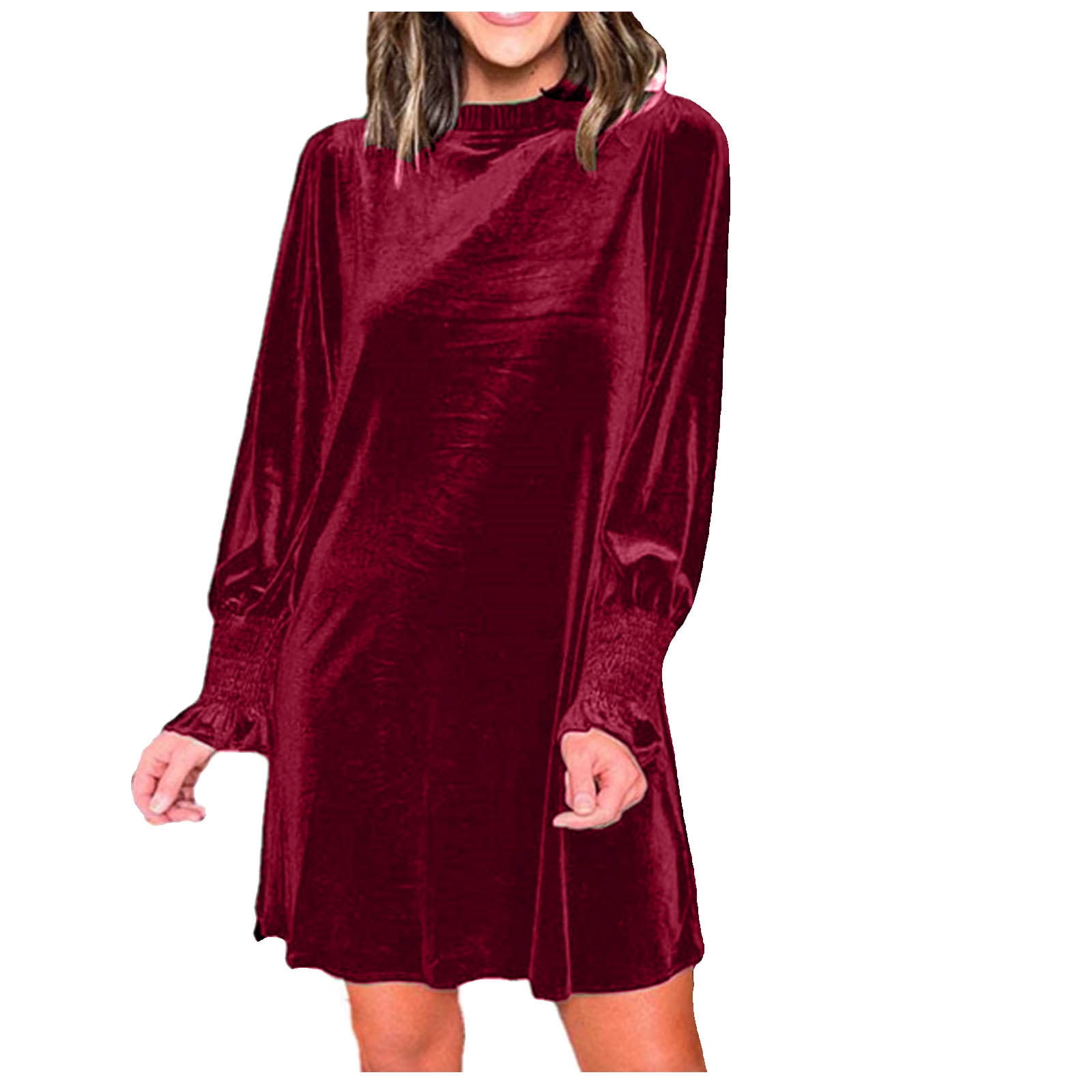 long sleeve velvet shirt dress The Velvet Shirtdress