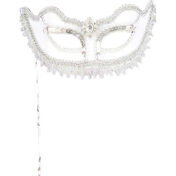 Womens Venetian Stick Mask, Normal Size