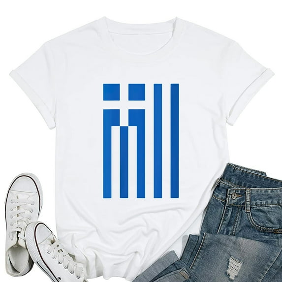 Womens Vertical Flag Of Greece I Galanolefki Souvenirs Greek Ellada Round Neck T-Shirt White 3X-Large