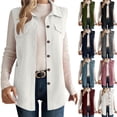 thumbnail image 1 of Womens Vest Dressy Casual Women's Fashion Solid Color Sleeveless Blouses Turndown Collar Tank Coat Womens Winter Clothes White XXL, 1 of 9