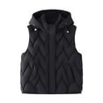 thumbnail image 1 of Womens Vest Jacquard Outwear Sleeveless Parka Jacket Quilted Puffer Coat Lapel V Neck Outerwear Open Front Tops Zip Up Cardigan Casual Trendy Shacket Jackets Fall Coats, 1 of 9