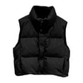 thumbnail image 1 of Womens Vest Puff Vest for Women Button Down Sleeveless Lightweight Vests Fall Outfit Womens Vests Fashion Casual, 1 of 3
