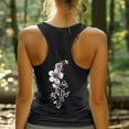 thumbnail image 1 of Womens Vest Tops Deep V Neck Tank Top Women Summer Racerback Slim Fit Sleeveless Ribbed Going Out Basic Cami Tanks Black L, 1 of 6