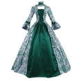 thumbnail image 1 of Womens Victorian Dresses Plus Size Maxi Renaissance Dresses Lace up Flare Sleeve Vintage Cocktail Dress Medieval Halloween Costumes Evening Party Gowns, 1 of 3