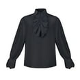 thumbnail image 1 of Womens Victorian Long Sleeve Pirate Shirt Ruffle Collared Blouse Vintage Gothic Medieval Renaissance Tops, 1 of 6