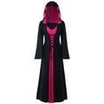 thumbnail image 1 of Womens Victorian Renaissance Princess Gown Dresses, Vintage Adult Medieval Hooded Lace Up Maxi Dress for Women, 1 of 6