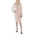 thumbnail image 1 of Womens Vince CAMUTO Pink Pleated Above Knee Cocktail Dress, 1 of 3