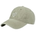 thumbnail image 1 of Womens Vintage Baseball Hat Khaki Cute Baseball Cap Washed Trucker Hat, 1 of 6