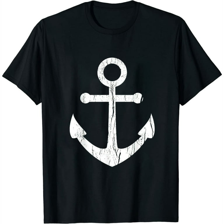 Vintage Boat Anchor T Shirt Nautical Sailing Mens, Boys Gift Vintage Boat Anchor T Shirt Nautical Sailing Mens, Boys Gift
