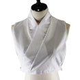 thumbnail image 1 of Womens Vintage Chinese Style Hanfu Half Shirt Crop Top Cross Wrap Deep V-Neck White Fake Collar Detachable Dickey Blouse, 1 of 10