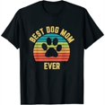 thumbnail image 1 of Womens Vintage Dog Mom Shirt Dog Mom Mother Gift Colorful Tee Black 2X-Large, 1 of 5