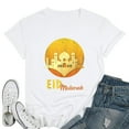 thumbnail image 1 of Womens Vintage Eid Alfitr Mubarak Kareem, Happy Ramadan Kareem 2021 T-Shirt White Medium, 1 of 5
