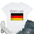 thumbnail image 1 of Womens Vintage Germany German Flag Pride Gift T-Shirt White Large, 1 of 5