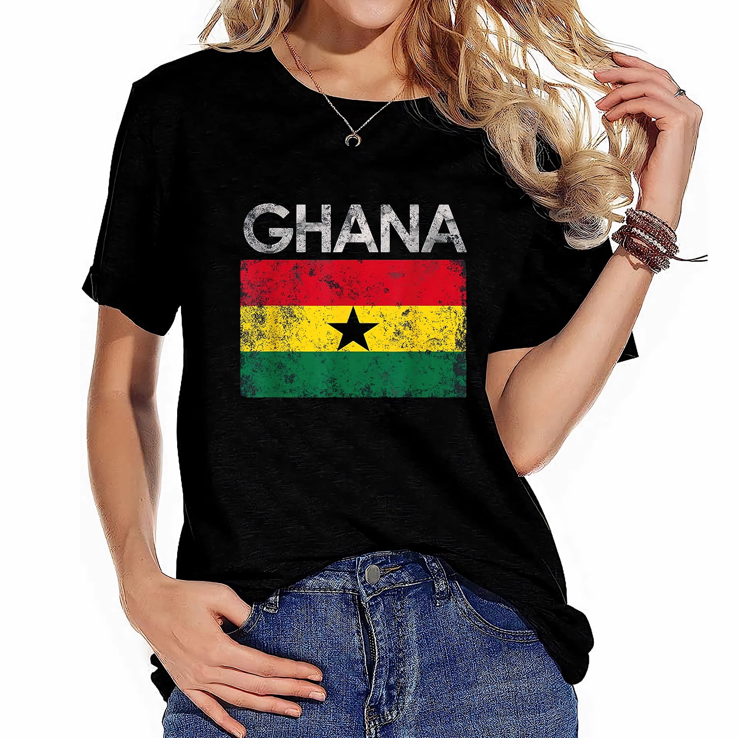 Vintage Ghana Ghanaian Flag Pride Gift T-Shirt Vintage Ghana Ghanaian Flag Pride Gift T-Shirt