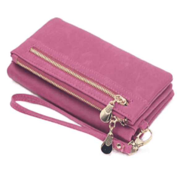 Womens Vintage Large Capacity Long Leather Wallet Clutch Zipper Purses Card Holder Ladies Wristband Wallets Super High Quality