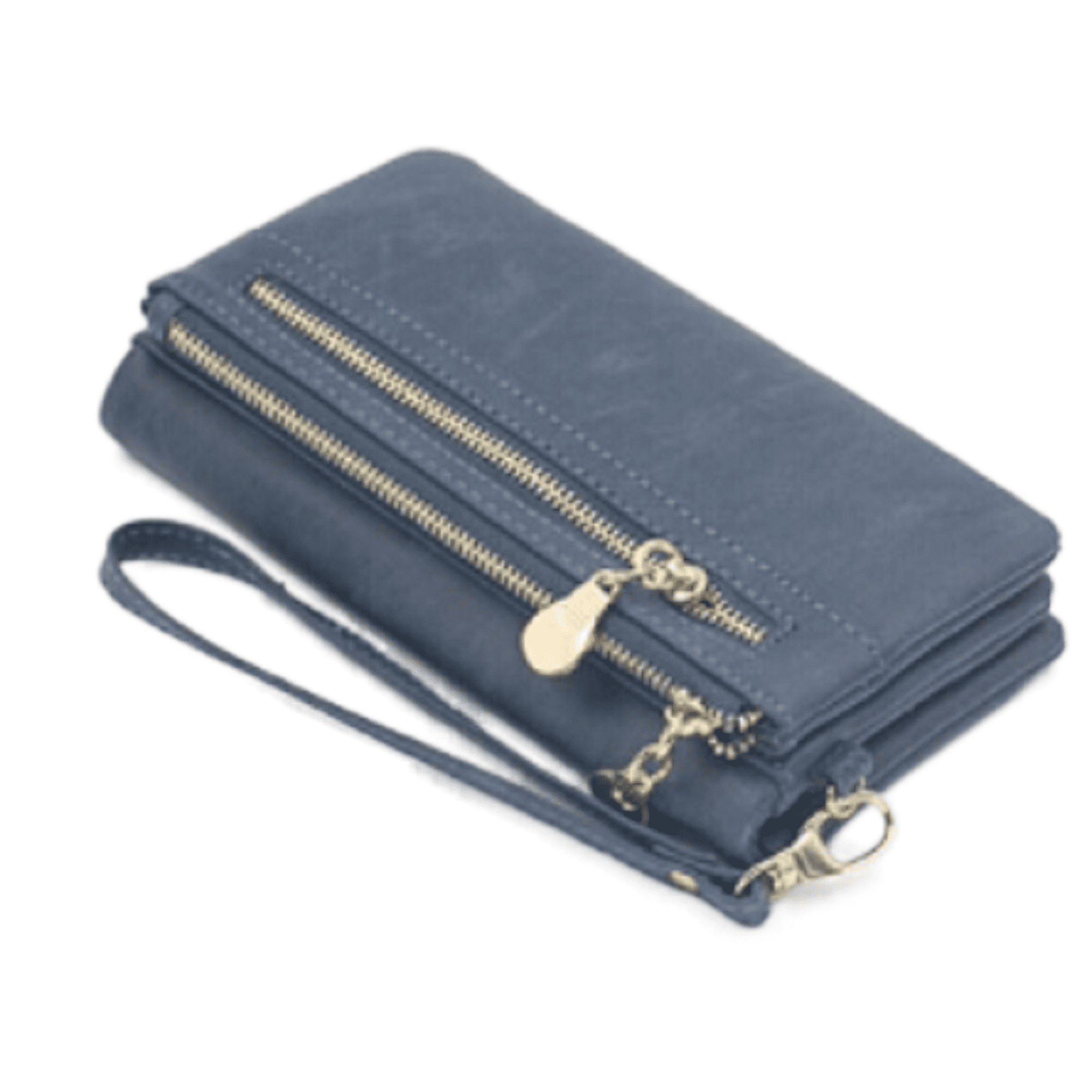 Women Wallet Double Zipper Long Clutch Wallets Large Capacity Card