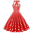 thumbnail image 1 of Womens Vintage Sleeveless Bandage Dress 1950s Retro Rockabilly Cocktail Swing Tea Party Dresses, 1 of 5