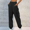 thumbnail image 1 of Womens Vintage Sweatpants Womens Baggy Joggers Baggy Womens Sweatpants Basic Sweatpants Women Drawstring Athletic Baggy Pants (Black,XXL), 1 of 5