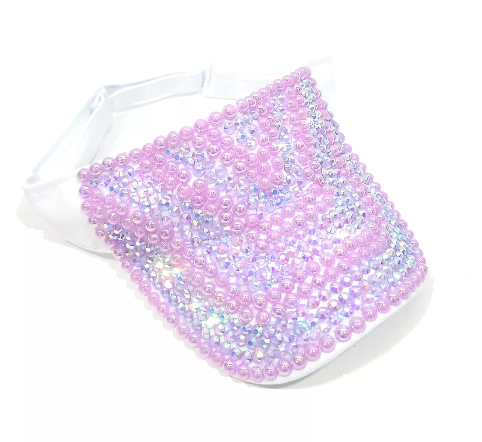 ?Women\'s Purple Sun Shiny Rhinestones Clip On Visor Adjustable Bling Hats Sun Visors Hats Women Shiny Rhinestones Men Clip On Visor  main image 2