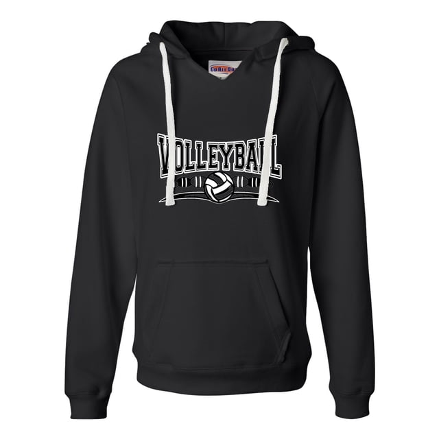 Womens Volleyball Cool Design Deluxe Soft Hoodie