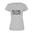 thumbnail image 1 of Womens Volleyball Cool Design Deluxe Soft T-Shirt, 1 of 1