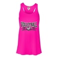thumbnail image 1 of Womens Volleyball Cool Design Flowy Racerback Tank Top T-Shirt, 1 of 1