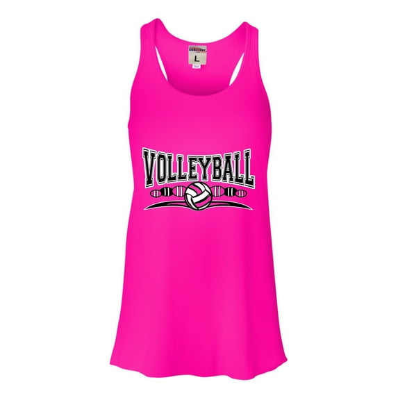 Womens Volleyball Cool Design Flowy Racerback Tank Top T-Shirt