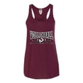 thumbnail image 1 of Womens Volleyball Cool Design Flowy Racerback Tank Top T-Shirt, 1 of 1