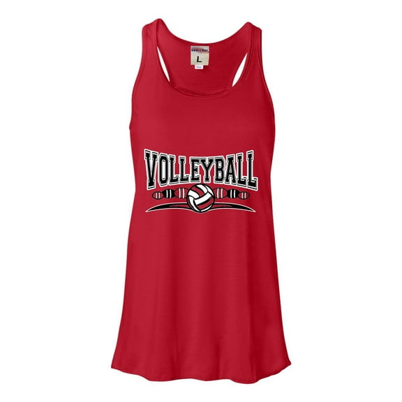 Womens Volleyball Cool Design Flowy Racerback Tank Top T-Shirt