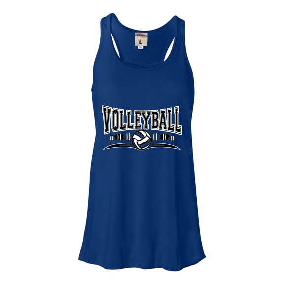 Womens Volleyball Cool Design Flowy Racerback Tank Top T-Shirt