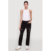Women's WAX Distressed Boyfriend Jeans