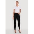 thumbnail image 1 of Womens WAX High Rise Solid Cropped Skinny Jeans, 1 of 5