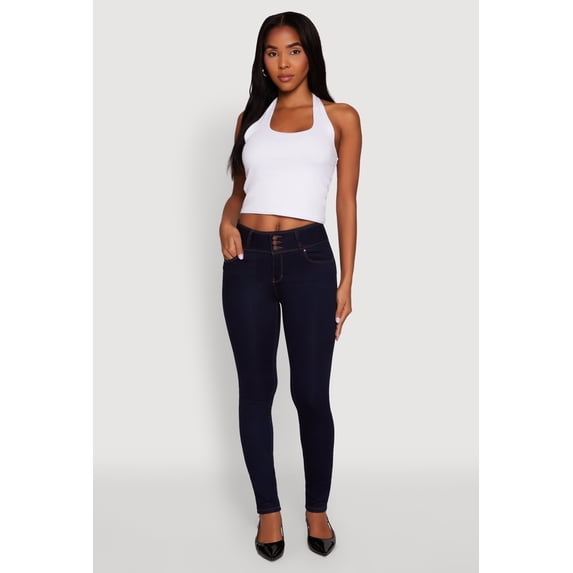Womens WAX High Waisted Push Up Skinny Jeans