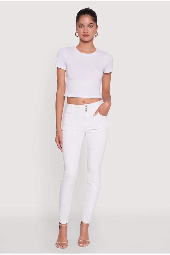 Womens WAX High Waisted Push Up Skinny Jeans