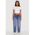 thumbnail image 1 of Womens WAX Straight Whiskered Jeans, 1 of 5