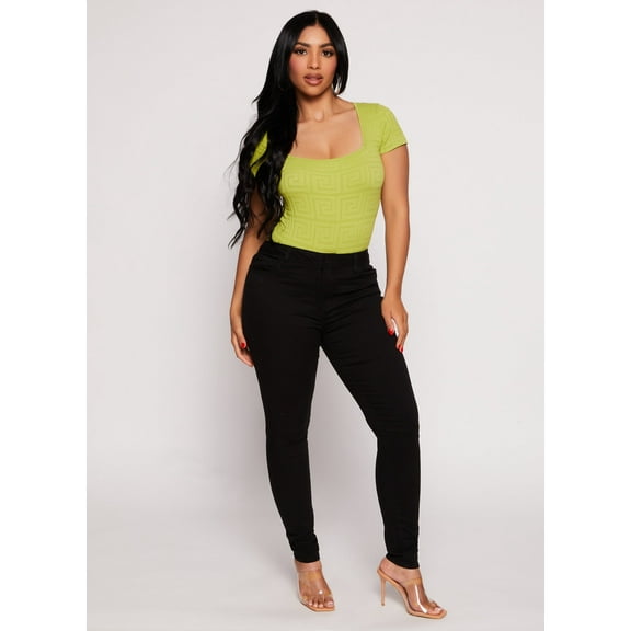 Womens WAX Twill Skinny Leg Pants