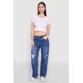 thumbnail image 1 of Womens WAX Whiskered Ombre Distressed Jeans, 1 of 5