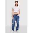 thumbnail image 1 of Womens WAX Whiskered Ombre Distressed Jeans, 1 of 5