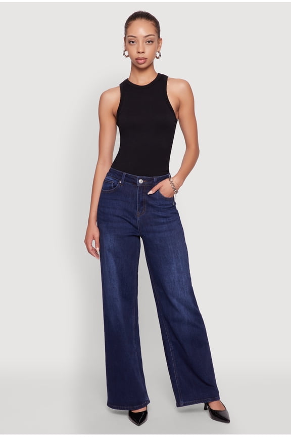 Women's WAX Whiskered Wide Leg Jeans