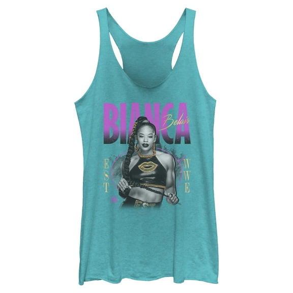 Womens WWE Gold Bianca Belair Racerback Tank