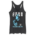 thumbnail image 1 of Womens WWE John Cena You Can't See Me Blue Racerback Tank, 1 of 4