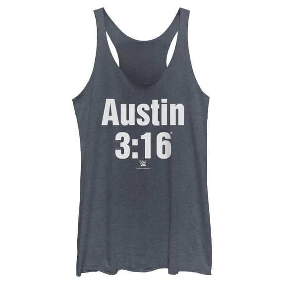 Womens WWE Stone Cold Steve Austin 3:16 White Logo Racerback Tank