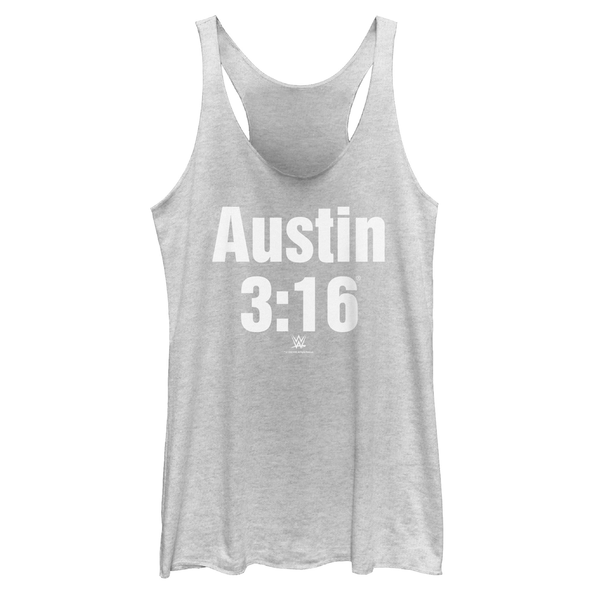 Womens WWE Stone Cold Steve Austin 3:16 White Logo Racerback Tank ...