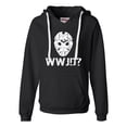 thumbnail image 1 of Womens WWJD What Would Jason Do? Funny Horror Movie Deluxe Soft Hoodie, 1 of 1