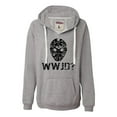 thumbnail image 1 of Womens WWJD What Would Jason Do? Funny Horror Movie Deluxe Soft Hoodie, 1 of 1