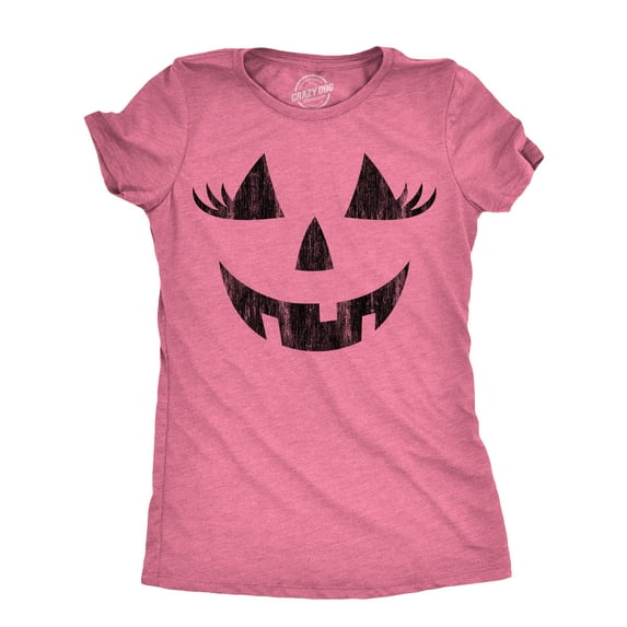 Womens Wacky Wendy Pumpkin T Shirt Funny Halloween Jack O Lantern Crazy Smile Tee for Ladies Womens Graphic Tees
