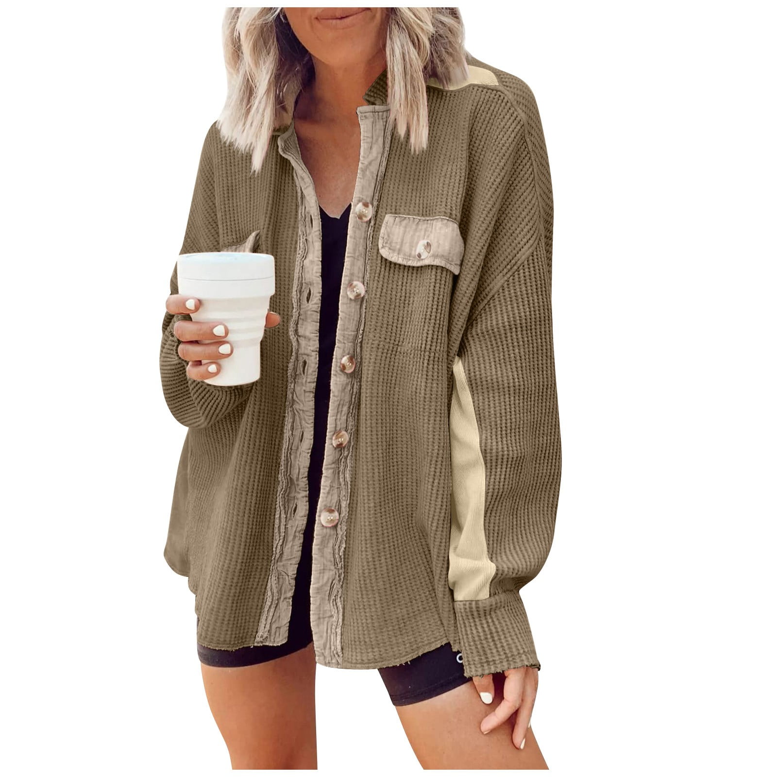 Waffle clearance jacket walmart
