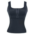 thumbnail image 1 of Womens Waist Trainer Corsets Tank Corset Shapewear Vest Underbust Zipper Tummy Control Body Shaper Bustier Black, XL, 1 of 2