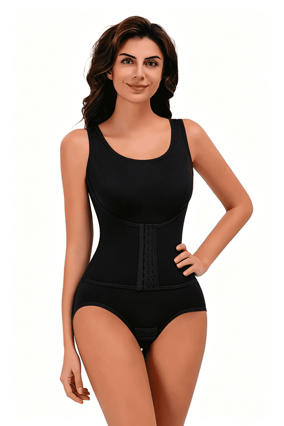 Womens' Waist Trainer Round Neck Tummy Control Plus Size Women Shapewear Bodysuit